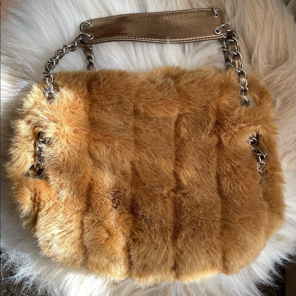 Faux fur bag